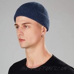 Unisex Classic Cuff Beanie Hat Winter Warm Short Fisherman Skull Watch Knit Cap for Women Men Daily Wearing