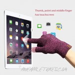 Winter Knit Beanie Hat Gloves and Scarf Set Fleece Lined Skull Cap Warm Sccarf Touch Screen Gloves for Man Women