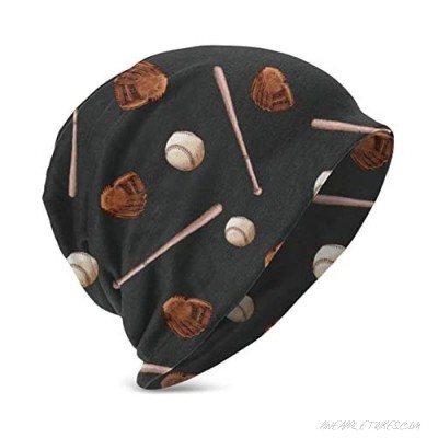 YongColer Beanie Hat for Men and Women Winter Warm Hats Knit Slouchy Thick Skull Cap(Baseball Bone Basset Hound Puppy)