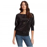 Skinnygirl Women's Spicy Embroidered Sequin Top
