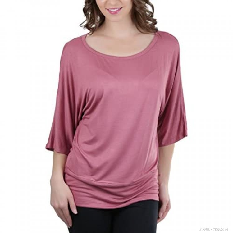 ToBeInStyle Women’s Relaxed Fit Dolman Blouse Top Soft Feel