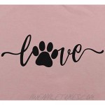 Anbech Women Dog Mom Shirt Dog Paw Graphic Tee Lover Letter Print Summer Casual Short Sleeve Tops