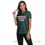 Breaking News I Don't Care T-Shirt Womens Funny Graphic Casual Short Sleeve Tee Tops