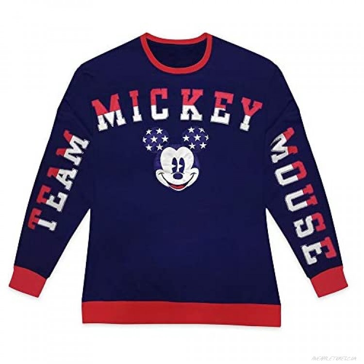 Disney Mickey Mouse Americana Long Sleeve Pullover for Women
