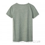 Dolcevida Women's 2 Pack Soft Basic T Shirts Comfort V Neck Short Sleeve Tees Tops