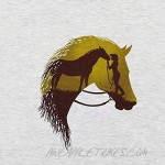 Horse T Shirts for Women Funny Cowgirl Western Horse Graphic Vintage O Neck Tops