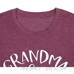 Womens Grandma Life is The Best Life T Shirt Funny Letter Print Blessed Nana Gift Shirts Short Sleeve Tops Tee
