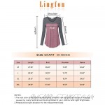 Lingfon Women's Long Sleeve Pleated Front Stitching Tunic Top