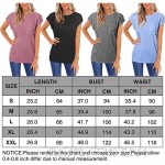 MIDOVAN Summer Shirts for Women Casual Batwing Sleeve Tops T-Shirts Black