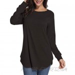 Mingriya Women Long Sleeve Tunic Tops Casual Lightweight Pullovers Sweatershirt