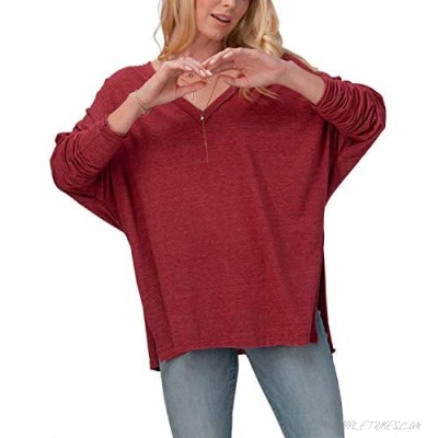 Women's Lightweight Long-Sleeve Basic Pullover Tunic